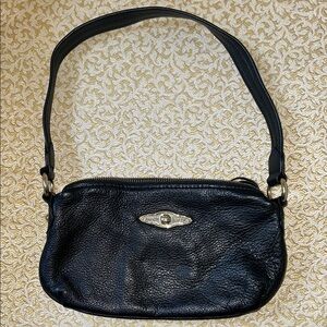 Elliott Lucca Black Leather Shoulder Bag